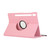 Samsung Galaxy Tab S10 FE+ Litchi Texture 360 Degrees Rotation Holder Leather Tablet Case - Pink