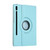 Samsung Galaxy Tab S10 FE+ Litchi Texture 360 Degrees Rotation Holder Leather Tablet Case - Sky Blue