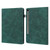 Samsung Galaxy Tab S10 FE+ Peacock Embossed Pattern Leather Tablet Case - Green