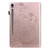 Samsung Galaxy Tab S10 FE+ Peacock Embossed Pattern Leather Tablet Case - Rose Gold