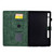 Samsung Galaxy Tab S10 FE+ Peony Butterfly Embossed Leather Smart Tablet Case - Green