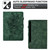 Samsung Galaxy Tab S10 FE+ Peony Butterfly Embossed Leather Smart Tablet Case - Green