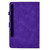 Samsung Galaxy Tab S10 FE+ Peony Butterfly Embossed Leather Smart Tablet Case - Purple