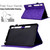 Samsung Galaxy Tab S10 FE+ Peony Butterfly Embossed Leather Smart Tablet Case - Purple
