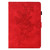 Samsung Galaxy Tab S10 FE+ Peony Butterfly Embossed Leather Smart Tablet Case - Red