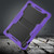 Samsung Galaxy Tab S10 FE+ Shockproof Silicone Hybrid PC Tablet Case with Holder - Black Purple