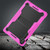 Samsung Galaxy Tab S10 FE+ Shockproof Silicone Hybrid PC Tablet Case with Holder - Black Rose Red
