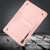 Samsung Galaxy Tab S10 FE+ Shockproof Silicone Hybrid PC Tablet Case with Holder - Rose Gold
