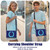 Samsung Galaxy Tab S10 FE+ Silicone Hybrid PC Tablet Case with Holder & Shoulder Strap - Navy Blue Blue