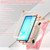Samsung Galaxy Tab S10 FE+ Silicone Hybrid PC Tablet Case with Holder & Shoulder Strap - Pink