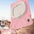 Samsung Galaxy Tab S10 FE+ Silicone Hybrid PC Tablet Case with Holder & Shoulder Strap - Pink