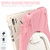 Samsung Galaxy Tab S10 FE+ Silicone Hybrid PC Tablet Case with Holder & Shoulder Strap - Pink