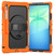 Samsung Galaxy Tab S10 FE+ Silicone Hybrid PC Tablet Case with Shoulder Strap - Orange