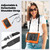 Samsung Galaxy Tab S10 FE+ Silicone Hybrid PC Tablet Case with Shoulder Strap - Orange