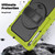 Samsung Galaxy Tab S10 FE+ Silicone Hybrid PC Tablet Case with Shoulder Strap - Yellow Green
