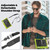 Samsung Galaxy Tab S10 FE+ Silicone Hybrid PC Tablet Case with Shoulder Strap - Yellow Green