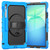 Samsung Galaxy Tab S10 FE+ Silicone Hybrid PC Tablet Protective Case - Black+Light Blue