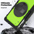 Samsung Galaxy Tab S10 FE+ Silicone Hybrid PC Tablet Protective Case - Black+Yellow Green