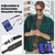 Samsung Galaxy Tab S10 FE+ Silicone Hybrid PC Tablet Protective Case - Dark Blue+Black
