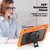 Samsung Galaxy Tab S10 FE+ Silicone Hybrid PC Tablet Protective Case - Orange+Black