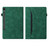 Samsung Galaxy Tab S10 FE+ Splicing Shockproof Leather Tablet Case - Green