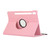 Samsung Galaxy Tab S10+ / S9 FE+ / S9+ ENKAY 360 Degree Rotation Litchi Leather Smart Tablet Case - Pink