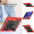 Samsung Galaxy Tab S10+ / S9+ / S9 FE+ Silicone Hybrid PC Tablet Protective Case - Red+Black