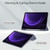 Samsung Galaxy Tab S9 FE / S10 FE Acrylic 3-folding Smart Leather Tablet Case with Pen Slot - Lavender
