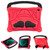 Samsung Galaxy Tab S9 FE / S10 FE Boxing Series Kickstand EVA Shockproof Tablet Case with Shoulder Strap - Red Black