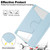 Samsung Galaxy Tab S9 FE+ / S10+ 360 Rotation Transparent Smart Leather Case - Sky Blue