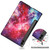 Samsung Galaxy Tab S9 FE+ / S10+ Custer Painted 3-Fold Holder Smart Leather Tablet Case - Milky Way Nebula