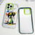 iPhone 11 Double Layer Color Silver Series Animal Oil Painting Phone Case - Jumping Monkey