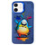 iPhone 11 Double Layer Color Silver Series Animal Oil Painting Phone Case - Happy Rabbit iPhone 11 Double Layer Color Silver Series Animal Oil Painting Phone Case - Happy Rabbit