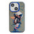 iPhone 15 Plus Animal Pattern Oil Painting Series PC + TPU Phone Case - Tattered Astronaut