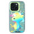 iPhone 15 Plus Animal Pattern Oil Painting Series PC + TPU Phone Case - Colorful Cattle