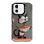 iPhone 16 Plus Animal Pattern Oil Painting Series PC + TPU Phone Case - Eating Rat