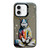 iPhone 16 Animal Pattern Oil Painting Series PC + TPU Phone Case - Hoodie Dog