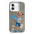 iPhone 16 Animal Pattern Oil Painting Series PC + TPU Phone Case - Wolf