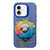 iPhone 16 Animal Pattern Oil Painting Series PC + TPU Phone Case - Sheep