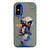 iPhone X / XS Animal Pattern Oil Painting Series PC + TPU Phone Case - Tattered Astronaut