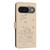 Google Pixel 10 / 10 Pro Embossed Kitten Phone Leather Case with Lanyard - Beige