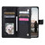 Google Pixel 10 / 10 Pro Glitter Lattice Zipper Wallet Leather Phone Case - Black
