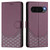 Google Pixel 10 / 10 Pro Global Honeycomb Embossing RFID Leather Phone Case - Violet
