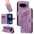 Google Pixel 10 / 10 Pro Global Swallowtail Butterfly Embossed Leather Phone Case - Purple