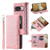 Google Pixel 10 / 10 Pro Grid Texture Zipper Leather Phone Case with Lanyard - Rose Gold Google Pixel 10 / 10 Pro Grid Texture Zipper Leather Phone Case with Lanyard - Rose Gold