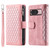 Google Pixel 10 / 10 Pro Grid Texture Zipper Leather Phone Case with Lanyard - Rose Gold Google Pixel 10 / 10 Pro Grid Texture Zipper Leather Phone Case with Lanyard - Rose Gold