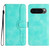 Google Pixel 10 / 10 Pro Heart Pattern Skin Feel Leather Phone Case - Light Blue
