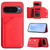 Google Pixel 10 / 10 Pro Skin Feel Four Card Slots Phone Case with Wrist Strap - Red