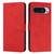 Google Pixel 10 / 10 Pro Skin Feel Heart Embossed Leather Phone Case with Long Lanyard - Red