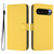 Google Pixel 10 / 10 Pro Skin Feel Solid Color Leather Phone Case with Lanyard - Lemon Yellow
